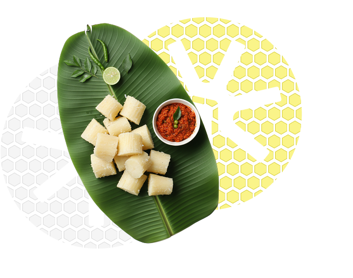 Manioc (Cassava) with Lunu Miris